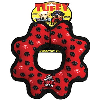Tuffy Ultimate Gear Ring Red Dog Toy
