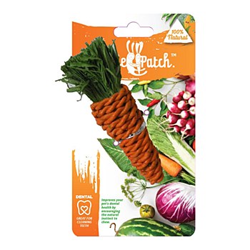 Veggie Patch Carrot Chew 14cm Small Pet Chew Toy