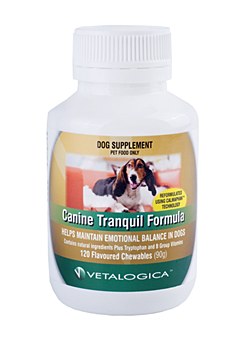 Vetalogica Canine Tranquil Formula Flavoured Chewables (120 Pack)