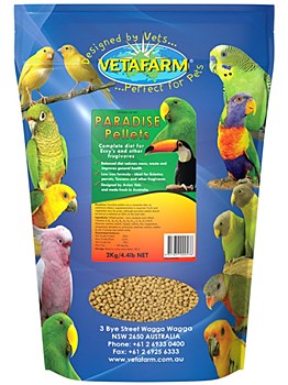 Vetafarm Paradise Pellets 2kg Bird Food