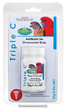 Vetafarm Triple C Antibiotic for Ornamental Birds 100g