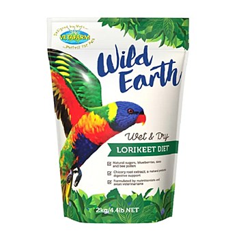 Vetafarm Wild Earth Wet &amp; Dry Lorikeet Diet 2kg Bird Food