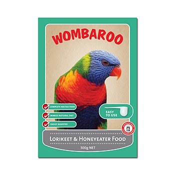 Wombaroo Lorikeet and Honeyeater 300g Bird Food