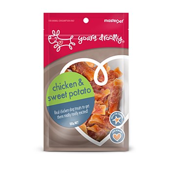 Yours Droolly Chicken &amp; Sweet Potato Dog Treats 110g