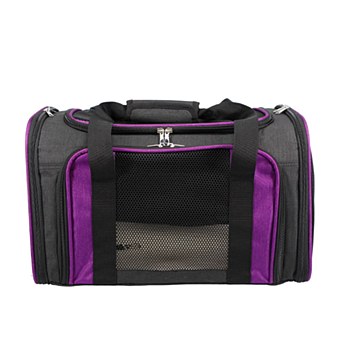 Zeez Foldable Soft Sided Pet Carrier Purple