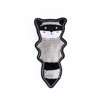 ZippyPaws Skinny Peltz Raccoon Plush Dog Toy