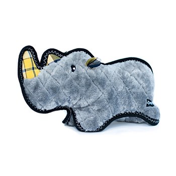 ZippyPaws Grunterz Ronny the Black Rhino Plush Dog Toy