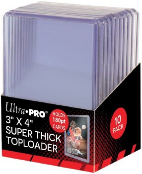 Toploader: 10 3"x5" Super Thick