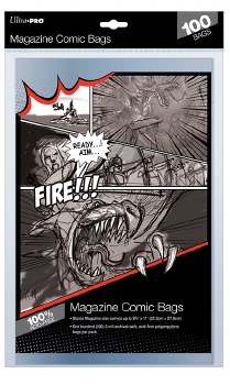 100 Comic Bags Magazine Size