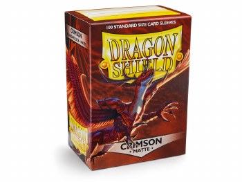 Dragon Shield: 100 Matte Crimson Sleeves