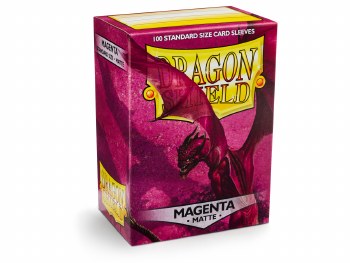 Dragon Shield: 100 Matte Magenta Sleeves