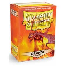 Dragon Shield: 100 Matte Orange Sleeves