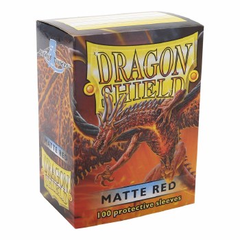 Dragon Shield: 100 Matte Red Sleeves