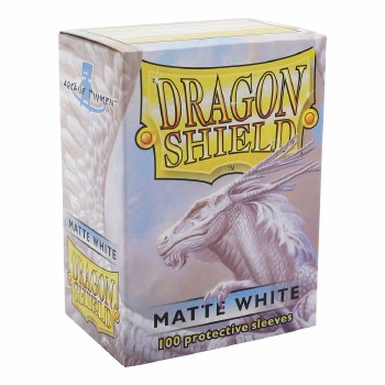 Dragon Shield: 100 Matte White Sleeves