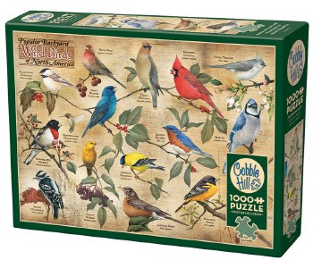 1000 Piece Popular Backyard Wildbirds Of North America Puzzle