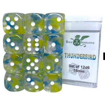 12 Set d6 18mm Thunderbird Dice
