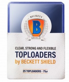 25 75pt Toploaders by Beckett Shield