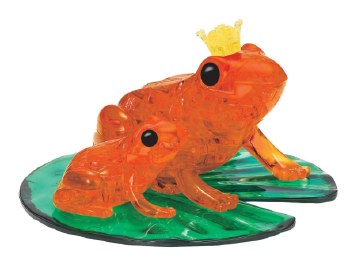3D Crystal Puzzle: Frogs - Orange