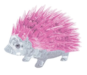 3D Crystal Puzzle: Hedgehog - Pink