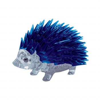 3D Crystal Puzzle: Hedgehog - Blue