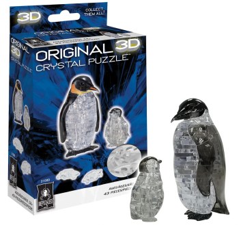 3D Crystal Puzzle: Penguins