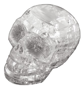 3D Crystal Puzzle: Skull - Clear