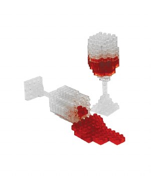 3D Pixel Puzzles - Wine