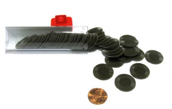 50 Piece Black Poker Chip Set