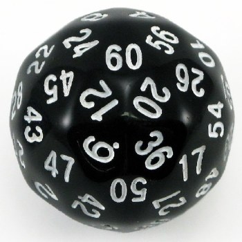 60-sided Die: Black