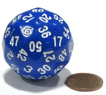 60-sided Die: Blue