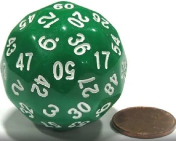 60-sided Die: Green