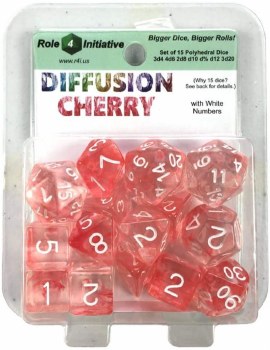 Polyhedral Large 7-die set: Cherry