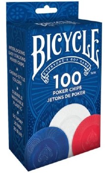 Bicycle Poker Chips 100 count