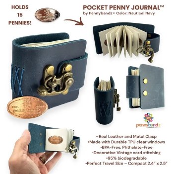 Pennybandz Pocket Penny Journal: Nautical Navy