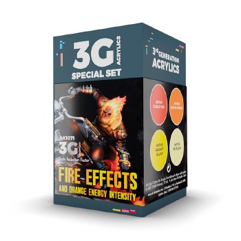 AK 3Gen Acrylics: Wargame Series - Fire Effects Set