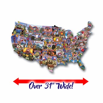 American Vintage Postcard Puzzle