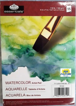 Artist Pad: 5x7 Watercolor