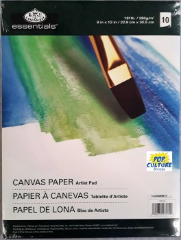 Artist Pad: 9x12 Canvas