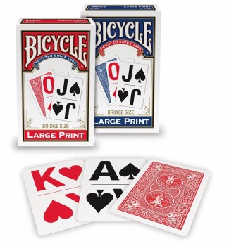 Bicycle Large Print Bridge-Size Playing Cards