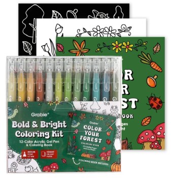 Bold Bright Coloring Kit Forest Colors