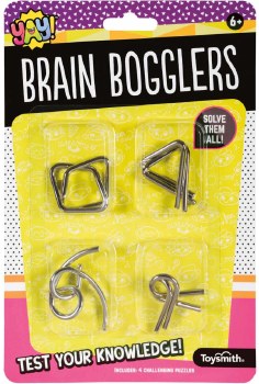 Brain Bogglers 4pc Metal Puzz