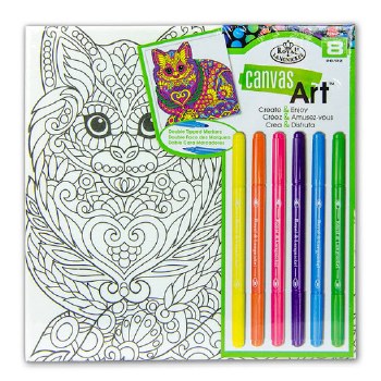 Canvas Art - Markers: Cat