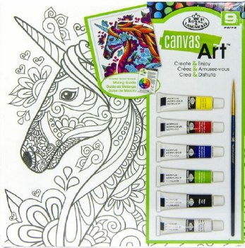 Canvas Art - Paint: Unicorn