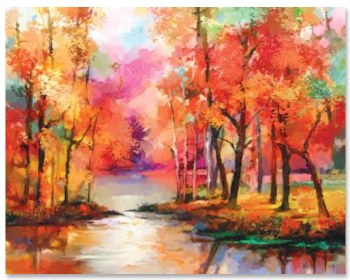 Canvas Art: Stream Landscape