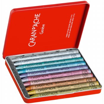 Pastels: Caran D'Ache Neocolor 1 Metallic Wax Pastels