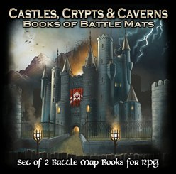 Castles, Crypts, &amp; Caverns Books of Battle Mats
