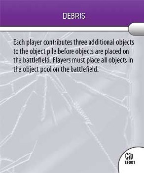 Heroclix Collateral Damage BF001 Debris Battlefield Condition
