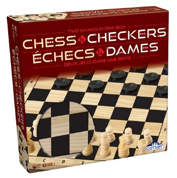 Chess &amp; Checkers Wooden Set
