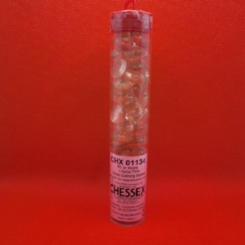Glass Stone Tubes: 20 Pink