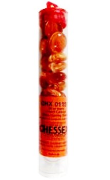 Glass Stone Tubes: 20 Peach Catseye